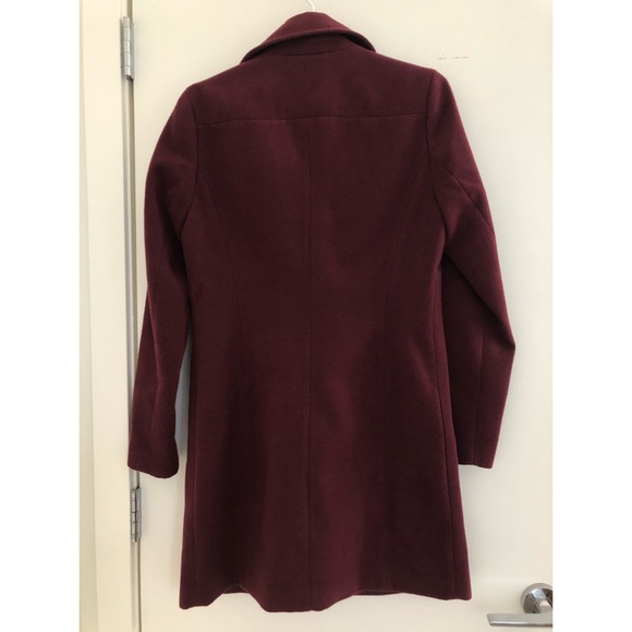 Dynamite Long Burgundy Coat - Picture 3 of 3